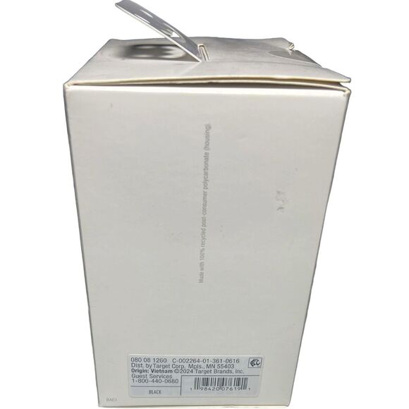 Heyday Wall Charger Retractable 3ft USB-C Cable Fast Charge Phone Tablet Black - Picture 7 of 8